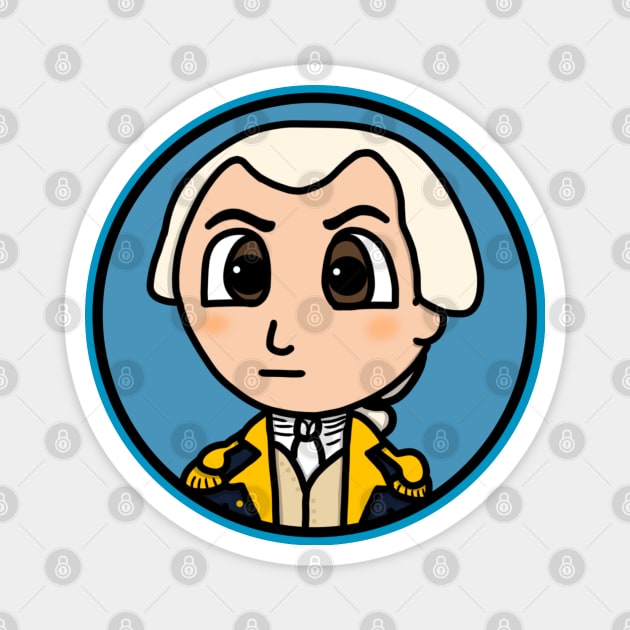 Patriot Portrait - Chibi Nathanael Greene (Small Version) Magnet by Aeriskate